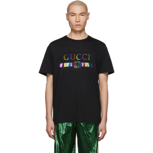 Gucci black multicoloured t shirt size small NEW WITH TAGS