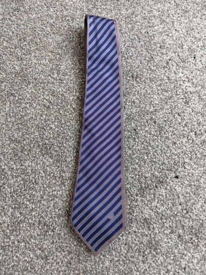 Mila schon tie purple and navy - Garmentsplace