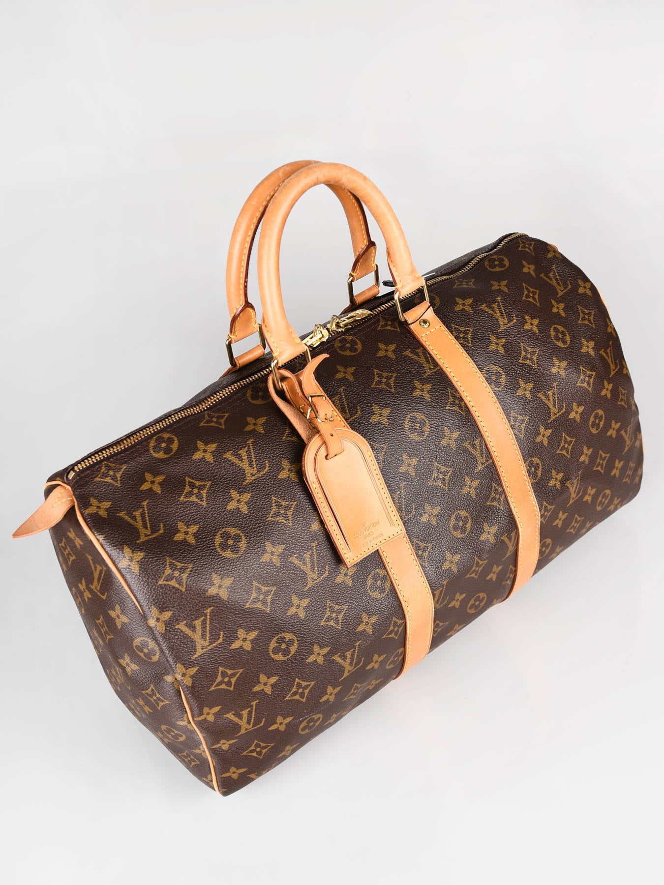 Louis vuitton keepall 55 brown monogram - Garmentsplace