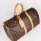 Louis vuitton keepall 55 brown monogram - Garmentsplace