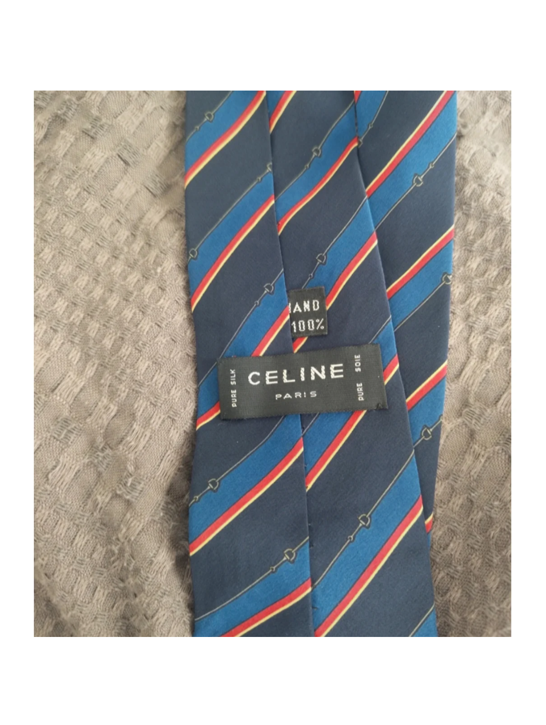 Celine tie - blue red navy - Garmentsplace