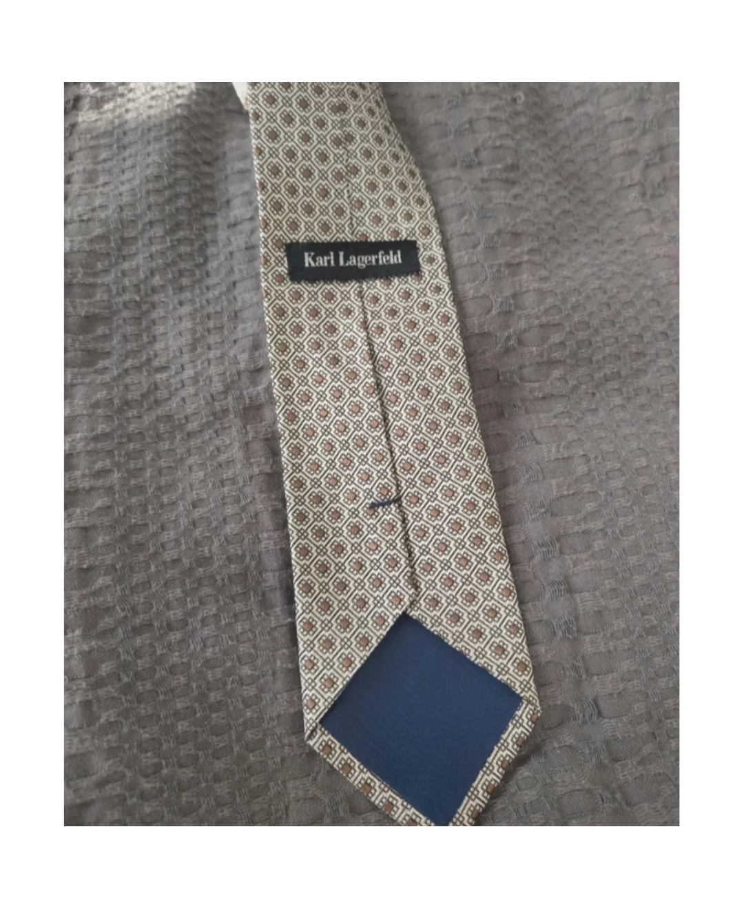 Karl lagerfield tie grey - Garmentsplace