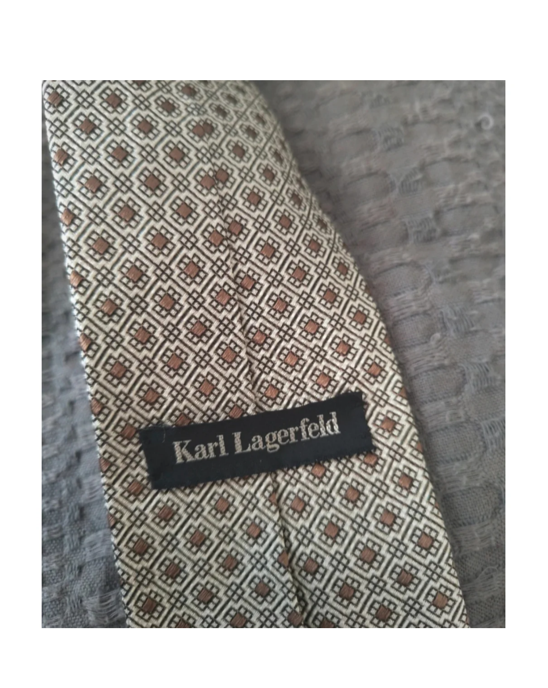 Karl lagerfield tie grey - Garmentsplace