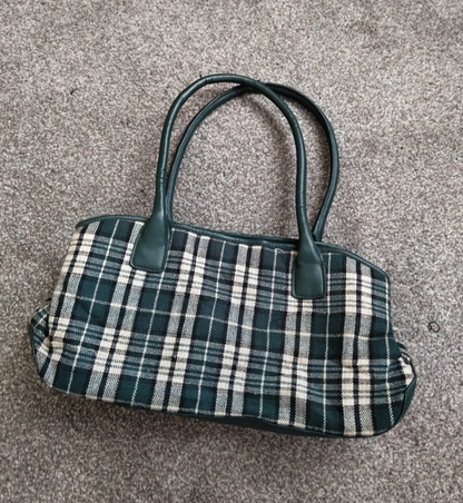 Croft and barrow handbag green and white - Garmentsplace