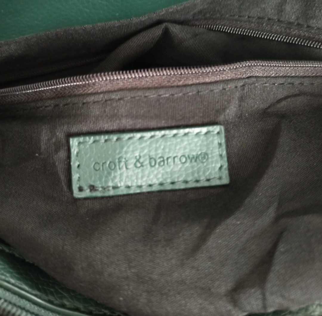 Croft and barrow handbag green and white - Garmentsplace