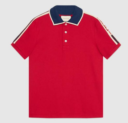 Gucci polo shirt white red large