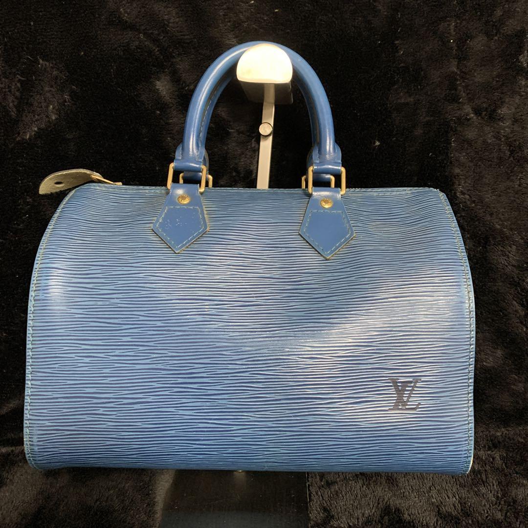 Louis Vuitton epi leather holdall bag blue - Garmentsplace