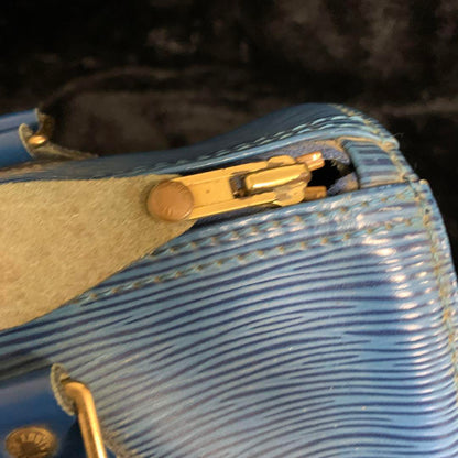 Louis Vuitton epi leather holdall bag blue - Garmentsplace