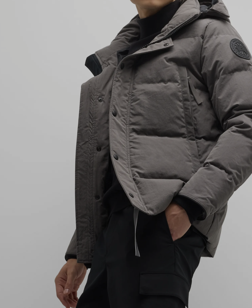 Canada goose Wyndham black label coat grey - Garmentsplace